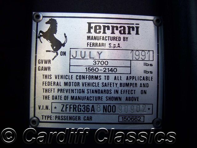 1992 Ferrari 348 TS (Targa)